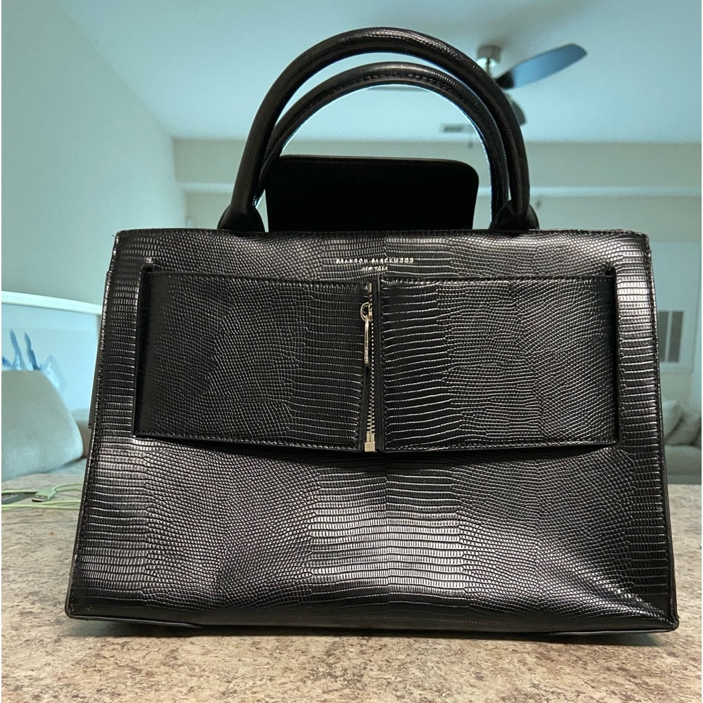 Brandon Blackwood Leather Tote Handbag